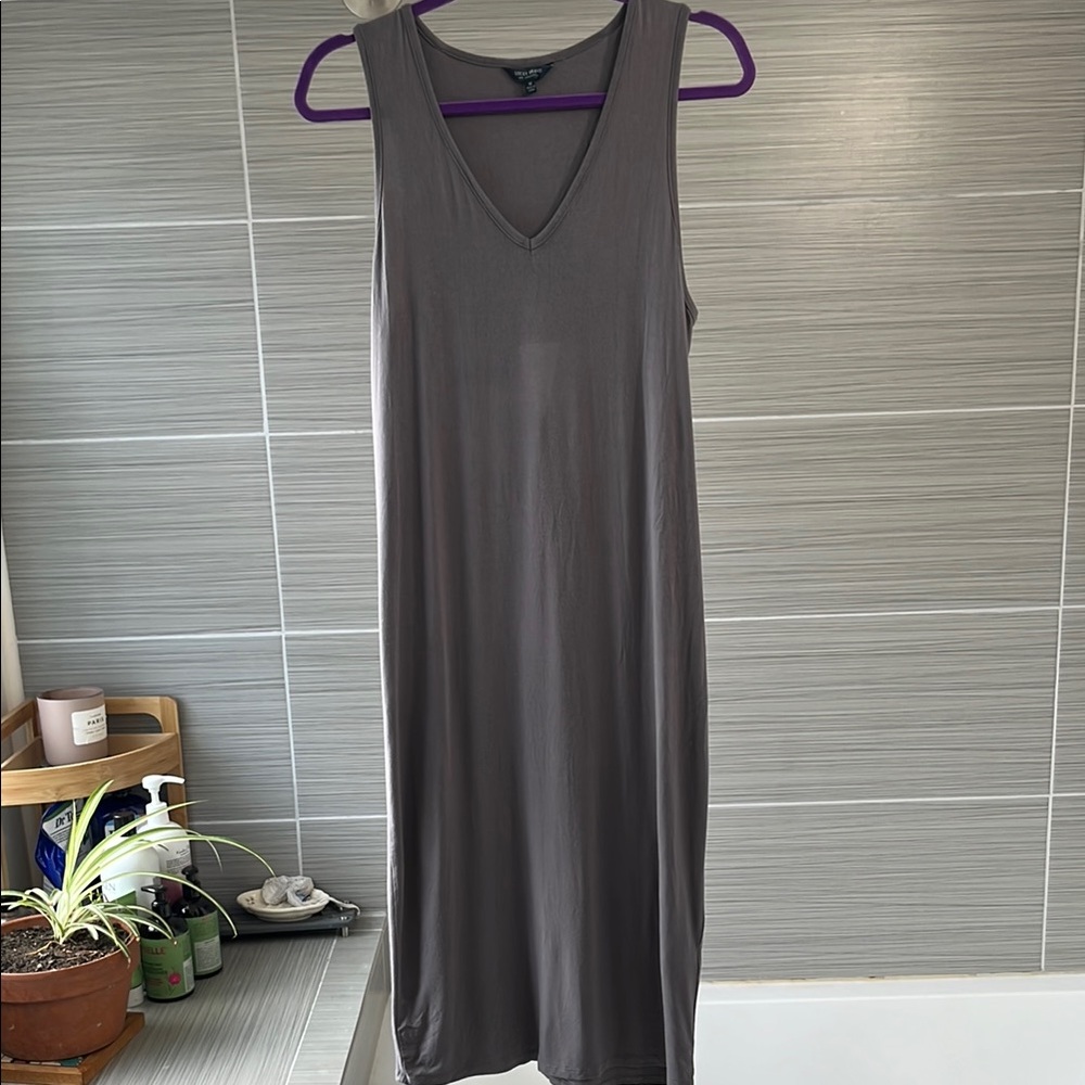 Lucky Brand Gray Midi Dress